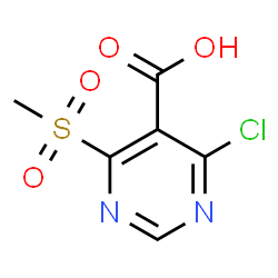 ChemSpider 2D Image | 4-Chloro-6-(methylsulfonyl)-5-pyrimidinecarboxylic acid | C6H5ClN2O4S