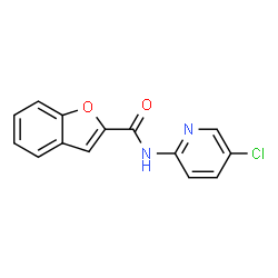 ChemSpider 2D Image | N-(5-Chloro-2-pyridinyl)-1-benzofuran-2-carboxamide | C14H9ClN2O2