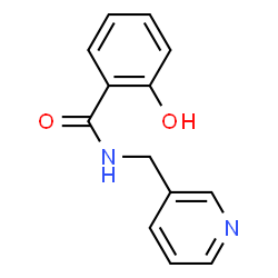 ChemSpider 2D Image | 2-Hydroxy-N-(3-pyridinylmethyl)benzamide | C13H12N2O2