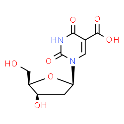 ChemSpider 2D Image | 1-(2-Deoxy-beta-D-threo-pentofuranosyl)-2,4-dioxo-1,2,3,4-tetrahydro-5-pyrimidinecarboxylic acid | C10H12N2O7