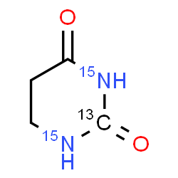 ChemSpider 2D Image | (2-~13~C,~15~N_2_)Dihydro-2,4(1H,3H)-pyrimidinedione | C313CH615N2O2