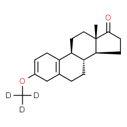 ChemSpider 2D Image | 3-[(~2~H_3_)Methyloxy]estra-2,5(10)-dien-17-one | C19H23D3O2