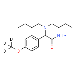 ChemSpider 2D Image | 2-(Dibutylamino)-2-{4-[(~2~H_3_)methyloxy]phenyl}acetamide | C17H25D3N2O2