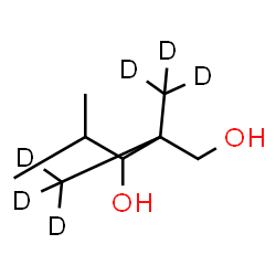 ChemSpider 2D Image | 4-Methyl-2,2-bis[(~2~H_3_)methyl]-1,3-pentanediol | C8H12D6O2