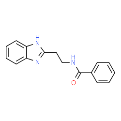 ChemSpider 2D Image | N-[2-(1H-Benzimidazol-2-yl)ethyl]benzamide | C16H15N3O