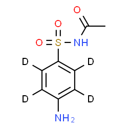 ChemSpider 2D Image | N-{[4-Amino(~2~H_4_)phenyl]sulfonyl}acetamide | C8H6D4N2O3S