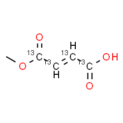 ChemSpider 2D Image | (2E)-4-Methoxy-4-oxo(~13~C_4_)-2-butenoic acid | C13C4H6O4