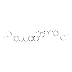 ChemSpider 2D Image | (13xi,17beta)-Estra-1(10),2,4-triene-3,17-diyl bis({4-[bis(2-chloroethyl)amino]phenyl}acetate) | C42H50Cl4N2O4