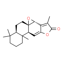 ChemSpider 2D Image | (5beta,9beta,10xi,14beta)-8,14:12,16-Diepoxyabieta-11,13(15)-dien-16-one | C20H26O3