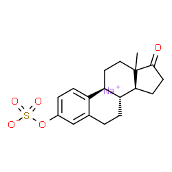 ChemSpider 2D Image | Sodium (13xi)-17-oxoestra-1(10),2,4-trien-3-yl sulfate | C18H21NaO5S