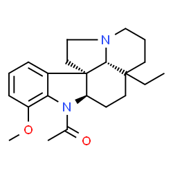 ChemSpider 2D Image | 1-[(5xi)-17-Methoxyaspidospermidin-1-yl]ethanone | C22H30N2O2