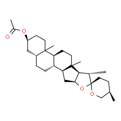 ChemSpider 2D Image | (3beta,5beta,10xi,13xi,25R)-Spirostan-3-yl acetate | C29H46O4