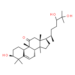ChemSpider 2D Image | (1S,4R,9beta,14xi)-1,24,25-Trihydroxy-9,10,14-trimethyl-4,9-cyclo-9,10-secocholest-5-en-11-one | C30H50O4