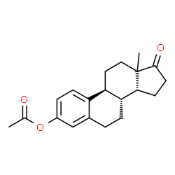 ChemSpider 2D Image | (13xi,14beta)-17-Oxoestra-1(10),2,4-trien-3-yl acetate | C20H24O3