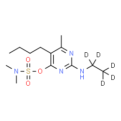 ChemSpider 2D Image | Bupirimate-d5 | C13H19D5N4O3S