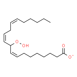 ChemSpider 2D Image | (8Z,11Z,14Z)-10-Hydroperoxy-8,11,14-icosatrienoate | C20H33O4