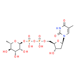 ChemSpider 2D Image | dTDP-alpha-L-rhamnose | C16H26N2O15P2