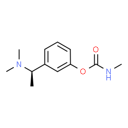 ChemSpider 2D Image | 3-[(1R)-1-(Dimethylamino)ethyl]phenyl methylcarbamate | C12H18N2O2