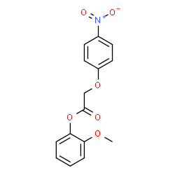 ChemSpider 2D Image | 2-Methoxyphenyl (4-nitrophenoxy)acetate | C15H13NO6