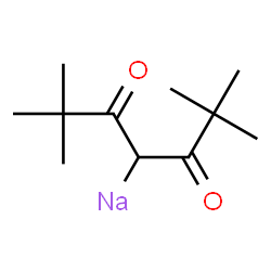 ChemSpider 2D Image | (2,2,6,6-Tetramethyl-3,5-dioxo-4-heptanyl)sodium | C11H19NaO2