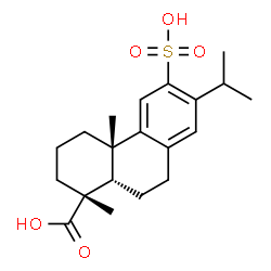 ChemSpider 2D Image | (5beta)-12-Sulfoabieta-8(14),9(11),12-trien-18-oic acid | C20H28O5S