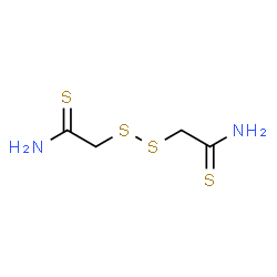 ChemSpider 2D Image | 2,2'-Disulfanediyldiethanethioamide | C4H8N2S4