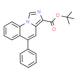 ChemSpider 2D Image | 2-Methyl-2-propanyl 5-phenylimidazo[1,5-a]quinoline-3-carboxylate | C22H20N2O2
