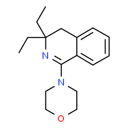 ChemSpider 2D Image | 3,3-Diethyl-1-(4-morpholinyl)-3,4-dihydroisoquinoline | C17H24N2O