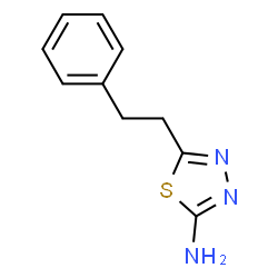 ChemSpider 2D Image | 5-phenethyl-1,3,4-thiadiazol-2-amine | C10H11N3S