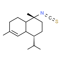 ChemSpider 2D Image | (1R,4R)-1-Isopropyl-4-isothiocyanato-4,7-dimethyl-1,2,3,4,4a,5,6,8a-octahydronaphthalene | C16H25NS