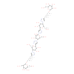 ChemSpider 2D Image | (2R,3R,4S,5R,6R,2'R,3'R,4'S,5'R,6'R)-2,2'-([(2R,3R,4S,5S,6S)-3,4-Dihydroxy-6-(hydroxymethyl)tetrahydro-2H-pyran-2,5-diyl]bis{1H-1,2,3-triazole-1,4-diyl[(2S,3R,4S,5S,6S)-3,4-dihydroxy-6-(hydroxymethyl)
tetrahydro-2H-pyran-2,5-diyl]-1H-1,2,3-triazole-1,4-diyl-3,1-propanediyloxy})bis[6-(hydroxymethyl)tetrahydro-2H-pyran-3,4,5-triol] (non-preferred name) | C44H68N12O24