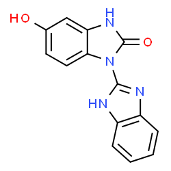 ChemSpider 2D Image | 5-Hydroxy-1'H-1,2'-bibenzimidazol-2(3H)-one | C14H10N4O2