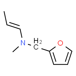ChemSpider 2D Image | (1E)-N-(2-Furylmethyl)-N-methyl-1-propen-1-amine | C9H13NO