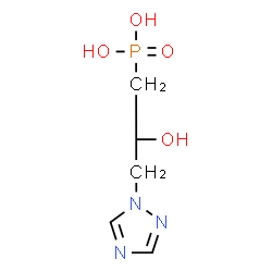ChemSpider 2D Image | [(2R)-2-Hydroxy-3-(1H-1,2,4-triazol-1-yl)propyl]phosphonic acid | C5H10N3O4P