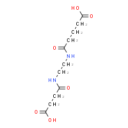 ChemSpider 2D Image | 5-({2-[(3-Carboxypropanoyl)amino]ethyl}amino)-5-oxopentanoic acid | C11H18N2O6