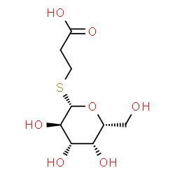 ChemSpider 2D Image | 3-(beta-D-Galactopyranosylthio)propanoic acid | C9H16O7S