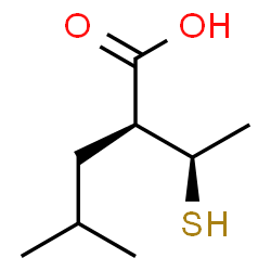 ChemSpider 2D Image | (2S)-4-Methyl-2-[(1R)-1-sulfanylethyl]pentanoic acid | C8H16O2S