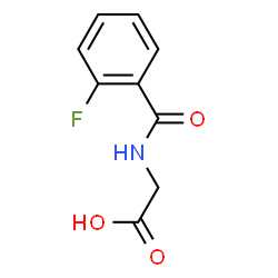 ChemSpider 2D Image | N-(2-Fluorobenzoyl)glycine | C9H8FNO3