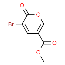 ChemSpider 2D Image | Methyl 3-bromo-2-oxo-2H-pyran-5-carboxylate | C7H5BrO4