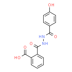 ChemSpider 2D Image | 2-{[2-(4-Hydroxybenzoyl)hydrazino]carbonyl}benzoic acid | C15H12N2O5