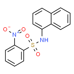 ChemSpider 2D Image | N-(1-Naphthyl)-2-nitrobenzenesulfonamide | C16H12N2O4S