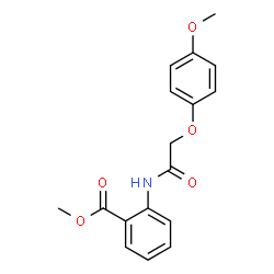 ChemSpider 2D Image | Methyl 2-{[(4-methoxyphenoxy)acetyl]amino}benzoate | C17H17NO5