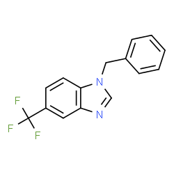 ChemSpider 2D Image | 1-Benzyl-5-trifluoromethyl-1H-benzoimidazole | C15H11F3N2