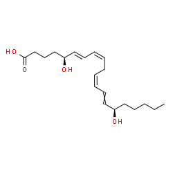 ChemSpider 2D Image | (5S,8Z,11Z,13E,15R)-5,15-Dihydroxy-6,8,11,13-icosatetraenoic acid | C20H32O4