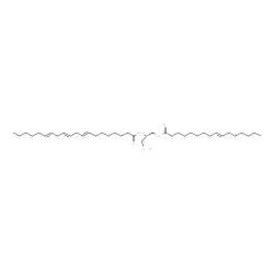 ChemSpider 2D Image | (2S)-1-[(9E)-9-Hexadecenoyloxy]-3-hydroxy-2-propanyl (8E,11E,14E)-8,11,14-icosatrienoate | C39H68O5