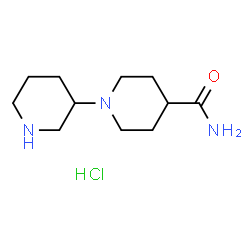 ChemSpider 2D Image | 1,3'-Bipiperidine-4-carboxamide hydrochloride (1:1) | C11H22ClN3O