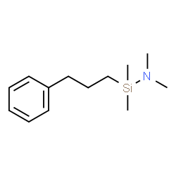 ChemSpider 2D Image | N,N,1,1-Tetramethyl-1-(3-phenylpropyl)silanamine | C13H23NSi