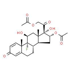 ChemSpider 2D Image | TRIAMCINOLONE DIACETATE | C25H31FO8