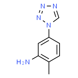 ChemSpider 2D Image | 2-Methyl-5-(1H-tetrazol-1-yl)aniline | C8H9N5
