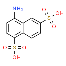 ChemSpider 2D Image | 1-Naphthylamine-4,7-disulfonic acid | C10H9NO6S2